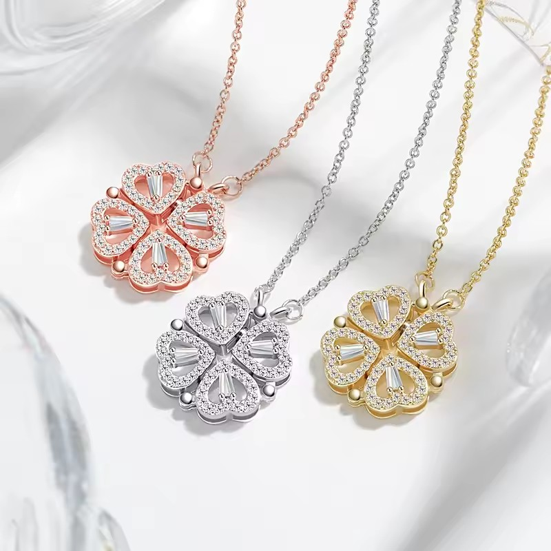 Melanova™ Clover Hearts Necklace