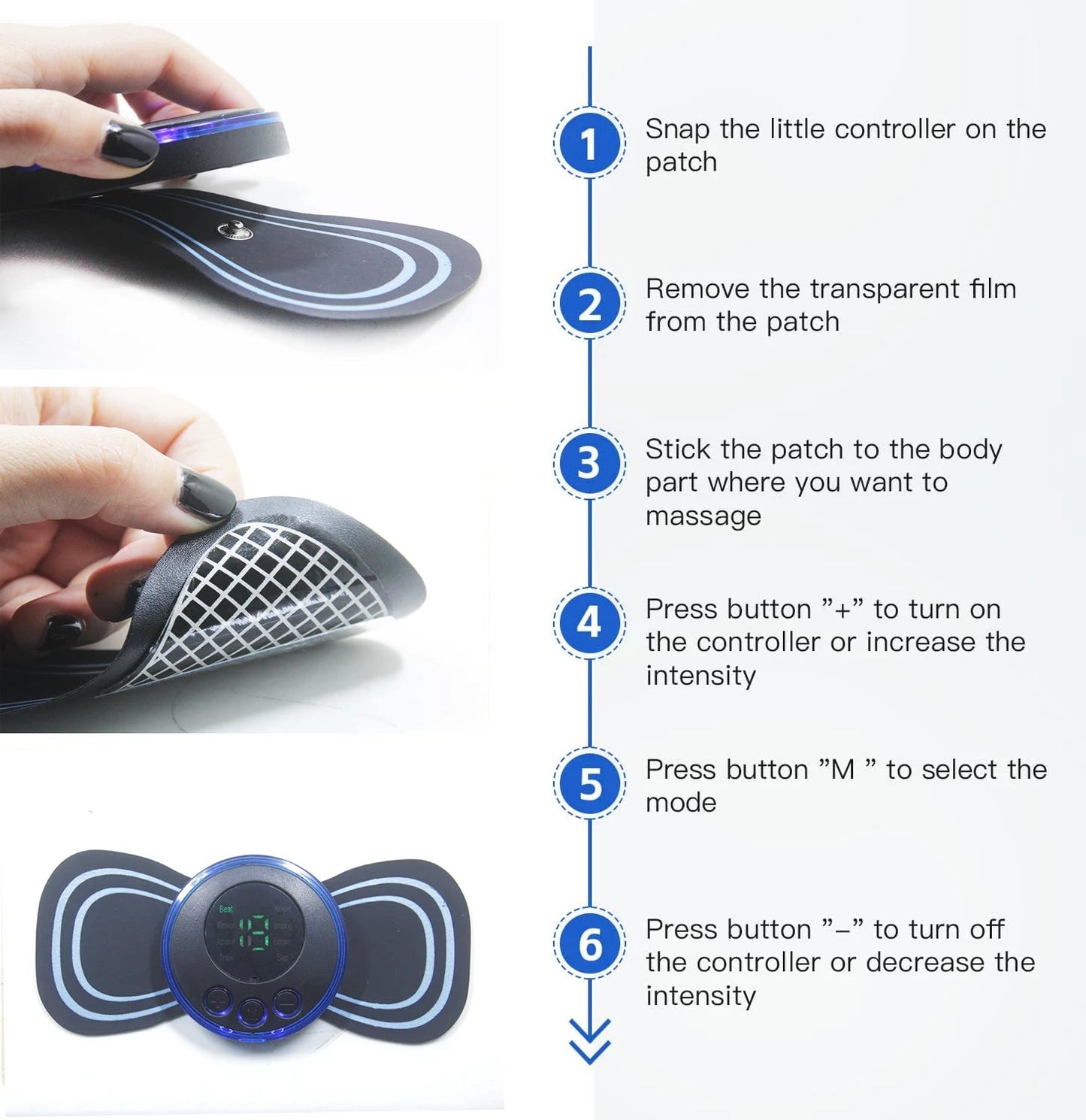 PulseRelief® Vibrating Massage Patch