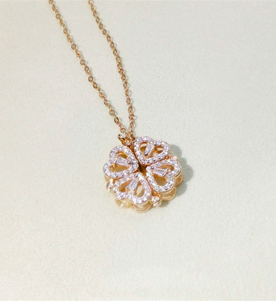 Melanova™ Clover Hearts Necklace