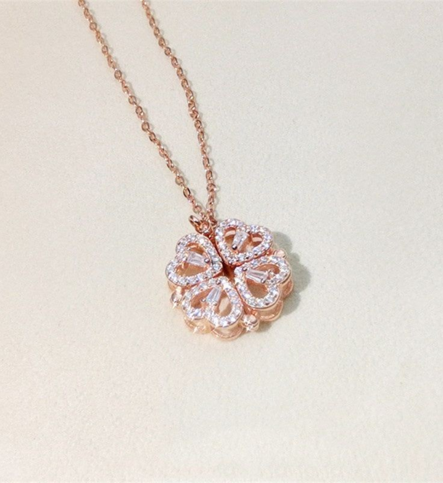 Melanova™ Clover Hearts Necklace